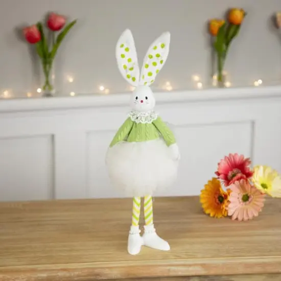 15" Green Ballerina Bunny Standing Easter Figure {3}