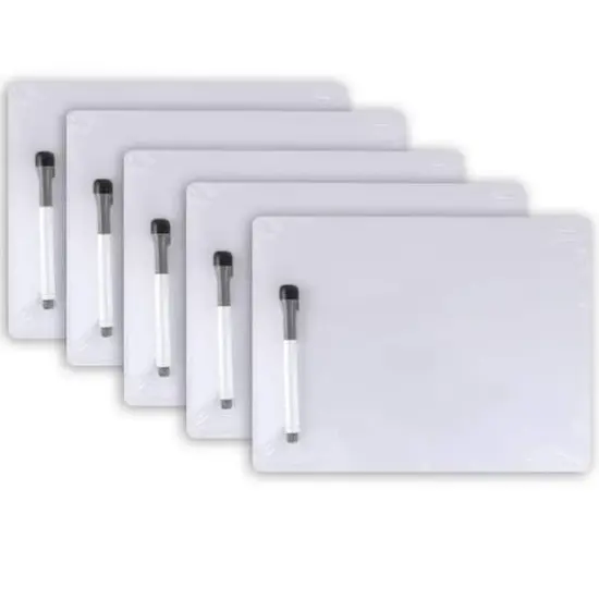 Pacon 5 Pack 9" x 12" 1-Sided, Plain, Dry Erase Whiteboards {1}