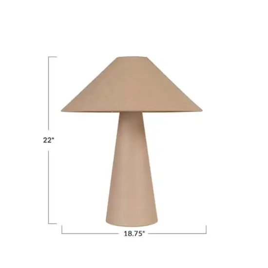 Hello Honey&reg; 22" Lumina Natural Linen Table Lamp {9}