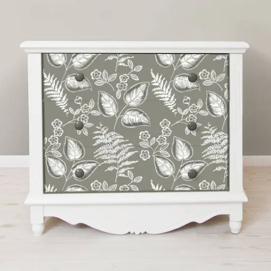 NuWallpaper Gray Foliage Peel & Stick Wallpaper {5}