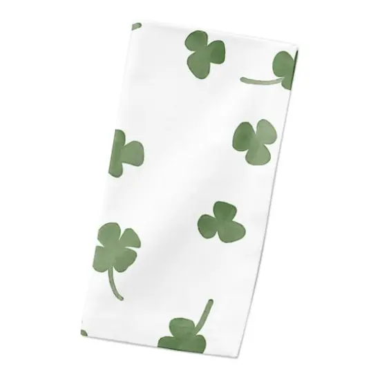 Tiny Shamrock Pattern 10" x 10" Cotton Twill Napkin {3}
