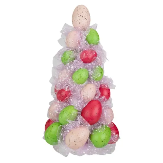 3-Piece Speckled Easter Egg Tree Ball and Wreath Set {6}