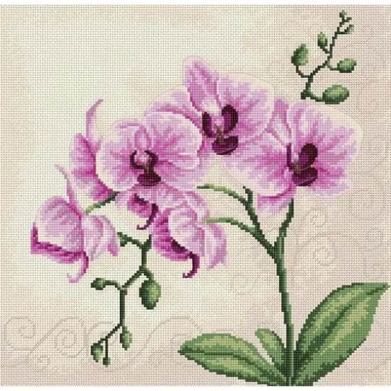Luca-S Orchid Counted Cross Stitch Kit {1}