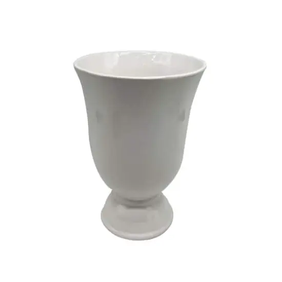 8" White Ceramic Vase by Ashland&reg; {5}