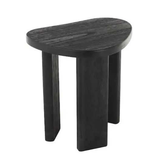 20" Black Handmade Heart Inspired Side End Accent Table {3}