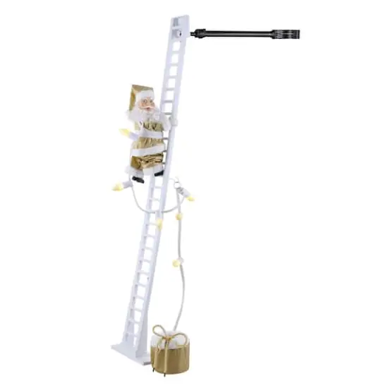 90th Anniversary Collection 43" Animated & Musical Super Climbing Santa {5}