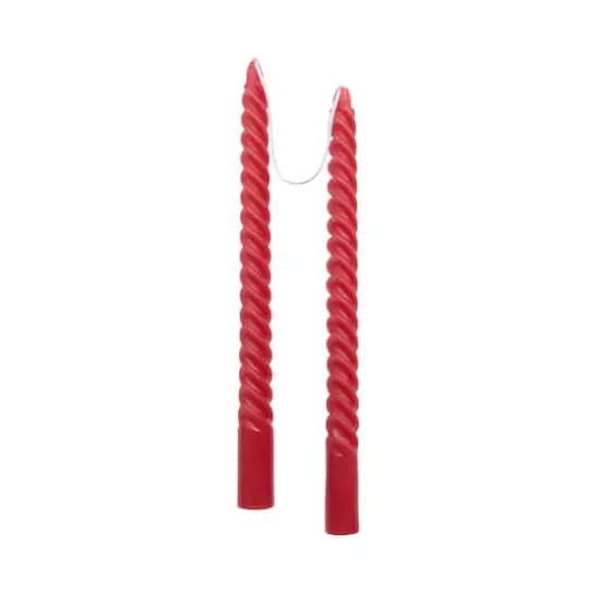 10" Twist Taper Candles, 2ct. by Ashland&reg; Red {3}