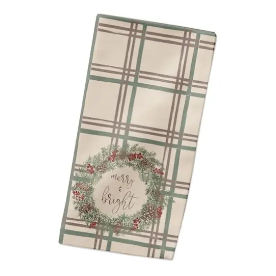 Merry & Bright Plaid Cotton Twill Napkin {3}