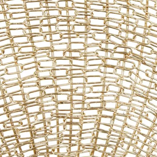 CosmoLiving by Cosmopolitan Gold Iron Contemporary Wall Mirror, 36" x 36" x 3" {4}