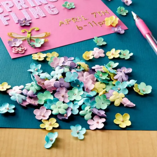 Pastel Paper Flowers by Recollections&trade;, 120ct. {3}