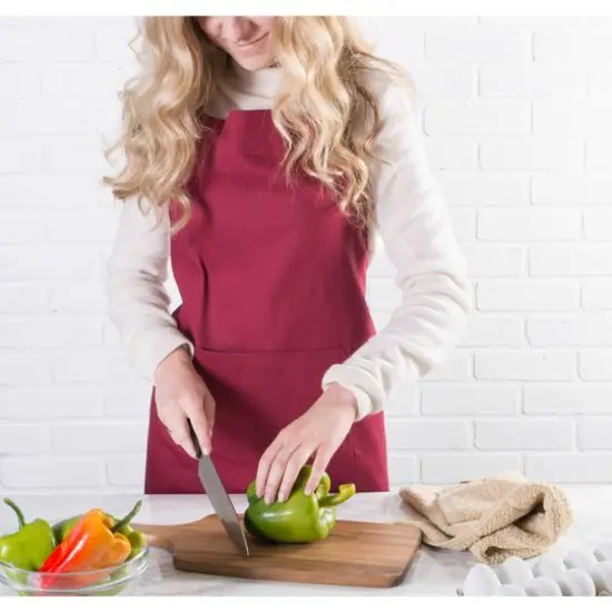 DII&reg; Chino Chef Apron Wine {6}