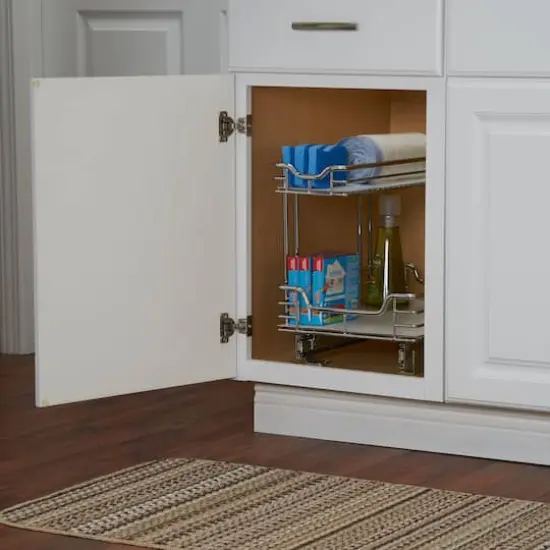 Household Essentials Glidez Lined 2-Tier Cabinet Organizer {4}