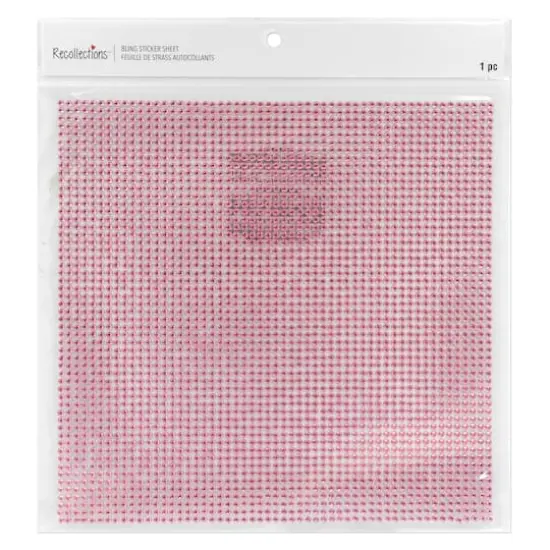 Bling Sticker Sheet by Recollections&trade; Pink {5}