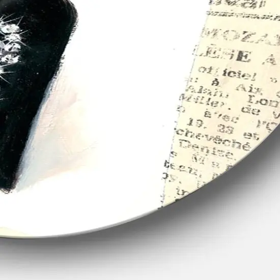 Designart - Chic Galm Closet I - Glam Metal Circle Wall Art {5}