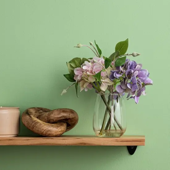 11" Light Pink & Purple Hydrangea Arrangement {3}