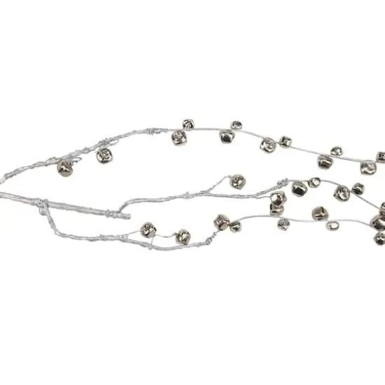 3.4ft. Silver Hanging Jingle Bell Spray {3}