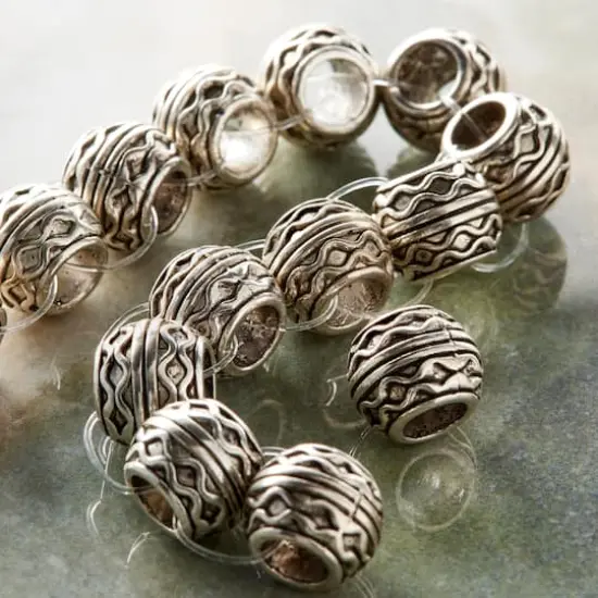 Silver Celtic Metal Rondelle Beads, 10mm by Bead Landing&trade; {3}