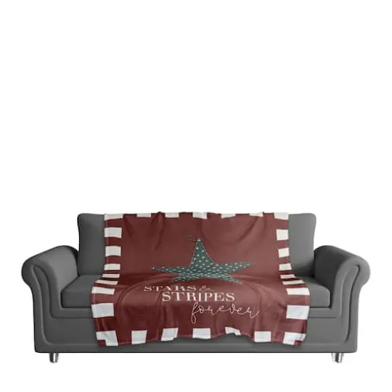 Primitive Star Coral Fleece Blanket {3}