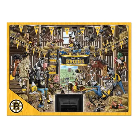 NHL Barnyard Fans 500 Piece Puzzle Boston Bruins {5}