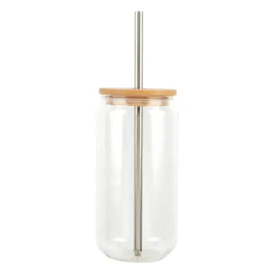 18oz. Clear Glass Sublimation Tumbler by Make Market&reg; {1}