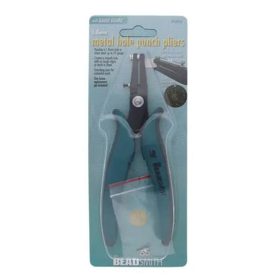 The Beadsmith&reg; 1.8mm Punch Plier with Gauge Guard {6}