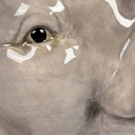 Hello Honey&reg; 6.75" Round Ceramic Elephant Head Planter {11}