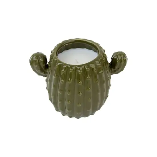 Santal Woods Scented Cactus Candle by Ashland&reg; Green {3}