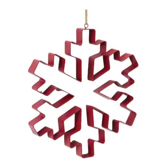 10.5" Snowflake Cookie Cutter Ornament Set {1}