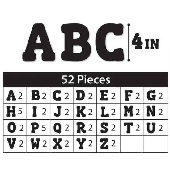 ArtSkills&reg; 2.5" to 4" Black 160 Piece Paper Poster Letter Set {6}