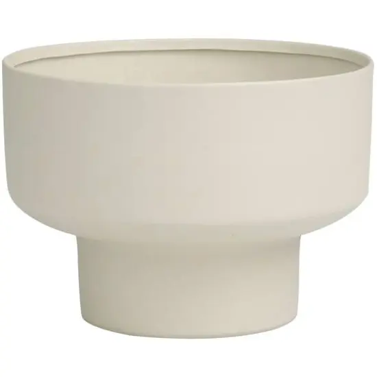 White Wax White Sage Scented Candle with Elevated Matte Light Gray Container {8}