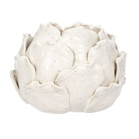 Hello Honey&reg; 5" Cream Artichoke Tealight Stoneware Candle Holder {7}