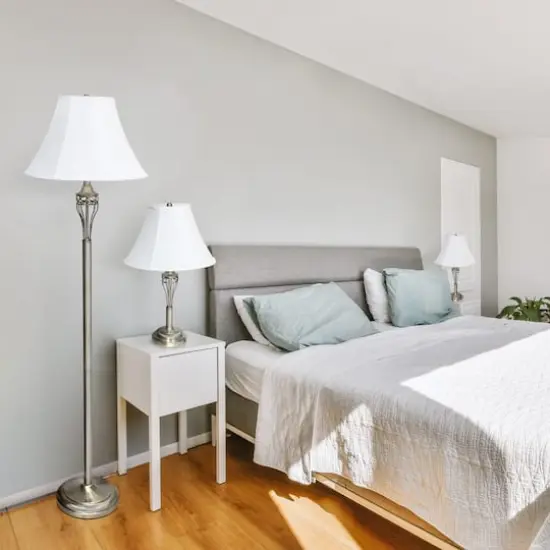 Lalia Home Antique Brass Table and Floor Lamp Set {6}