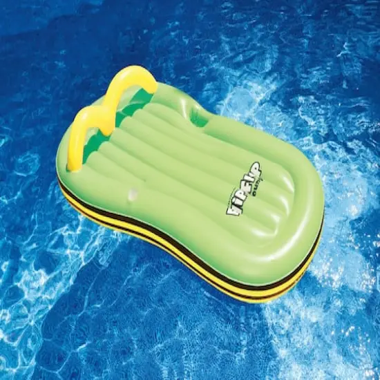 Swimline 6.5ft. Inflatable Green Flip-Flop Swimming Pool Float {4}