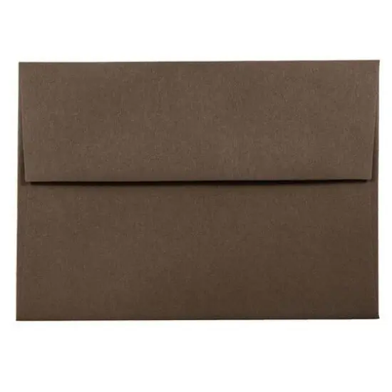 JAM Paper 4.75" x 6.5" Premium Invitation Envelopes, 50ct. Chocolate Brown {1}