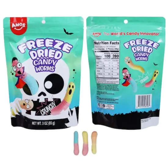 Amos&reg; Freeze Dried Candy Worms {3}