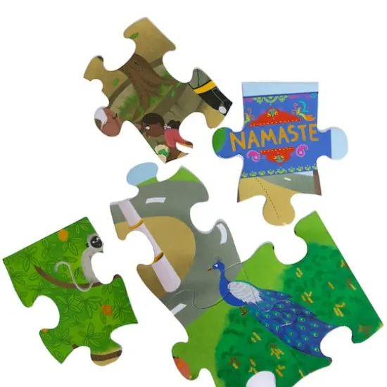 Kulture Khazana Namaste India 51 Piece Floor Puzzle {4}