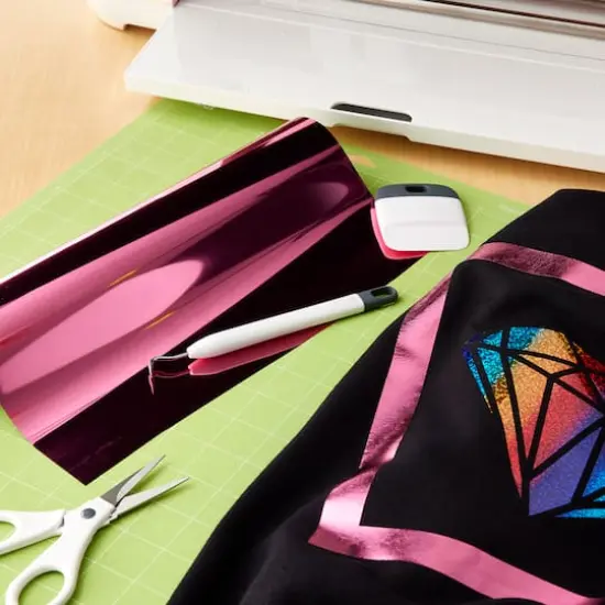 Siser&reg; Metal Heat Transfer Vinyl, 36" Tiger Lily Pink {3}