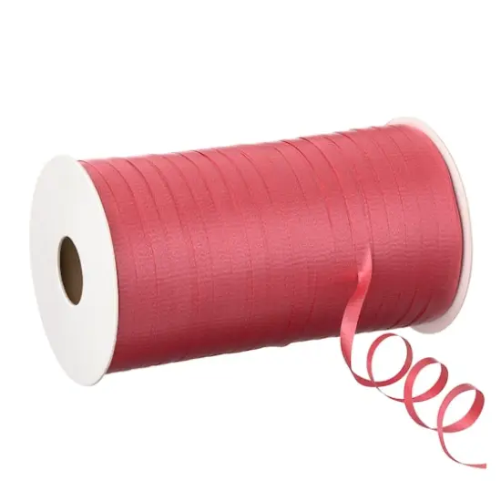 500yd. Textured Curling Ribbon by Celebrate It&trade; Red {1}
