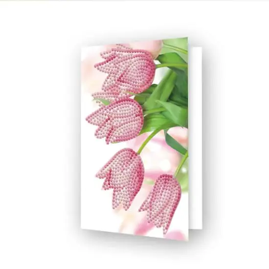 Diamond Dotz&reg; Romantic Tulips Diamond Painting Card Kit {1}