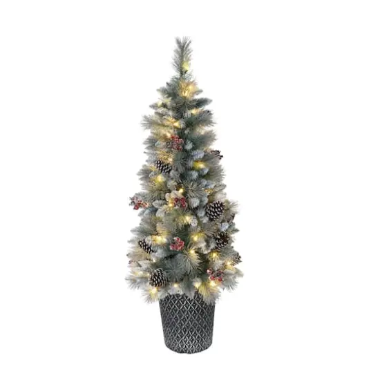 4.5ft. Pre-Lit Sterling Pine Artificial Christmas Tree, Clear Lights {1}