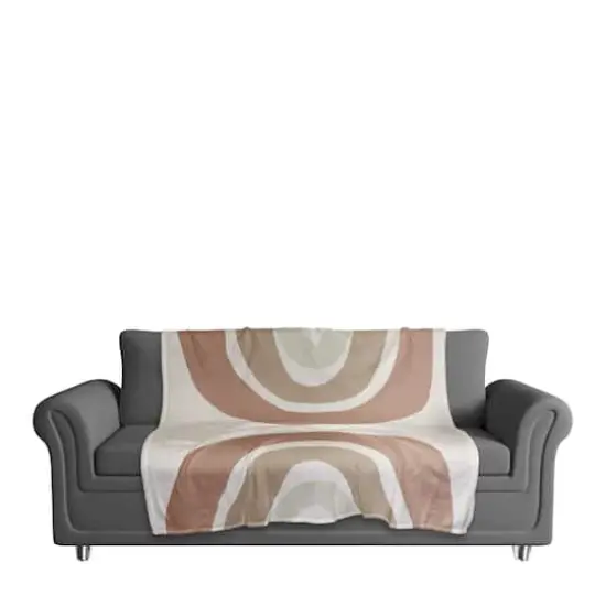 Sepia Rainbow 50" x 60" Coral Fleece Blanket {4}