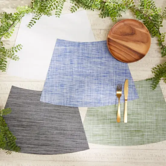 DII&reg; Tweed Wedge Table Placemats, 6ct. Gray {6}