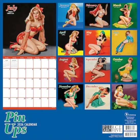 2026 PinUps Wall Calendar {6}