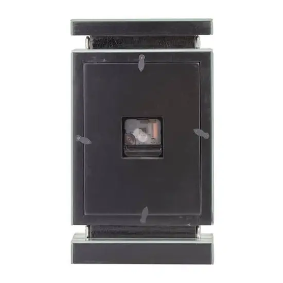 Silver MDF Glam Clock, 14" x 8" x 3" {6}