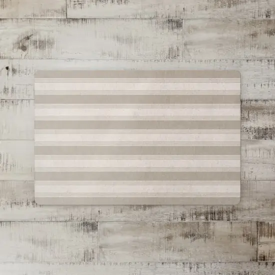 Stripe Floor Mat Taupe {3}
