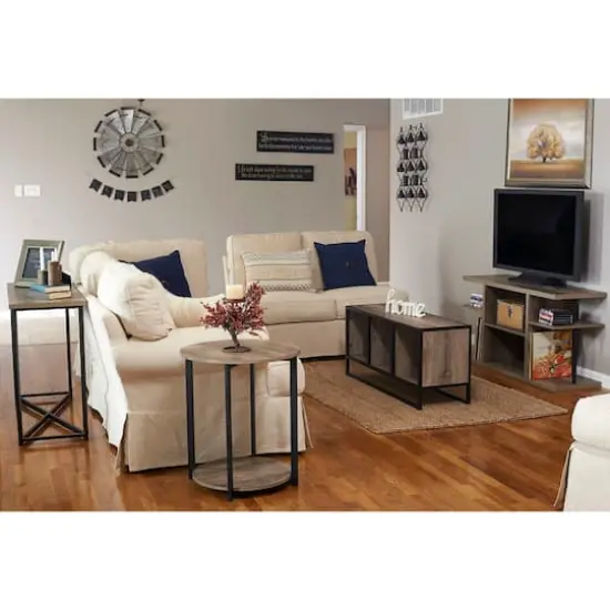 Household Essentials Jamestown 24" Round End Table Ashwood {5}