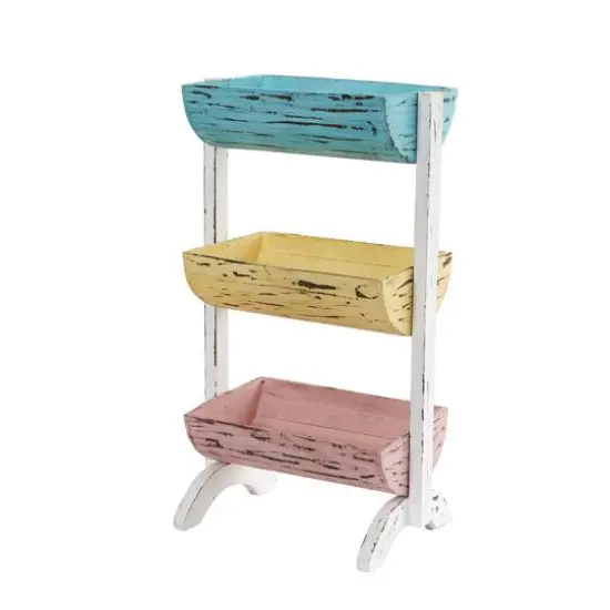 23" Three Shelf Farmhouse Multipurpose Stand Planter {3}