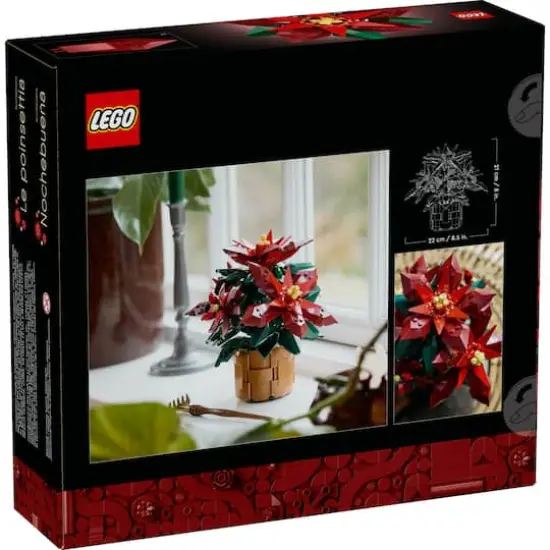 LEGO&reg; Botanicals Poinsettia Plant Decor Building Set 10370 {4}