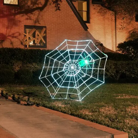Mr. Halloween 4ft. Outdoor Animated Spider Web {6}