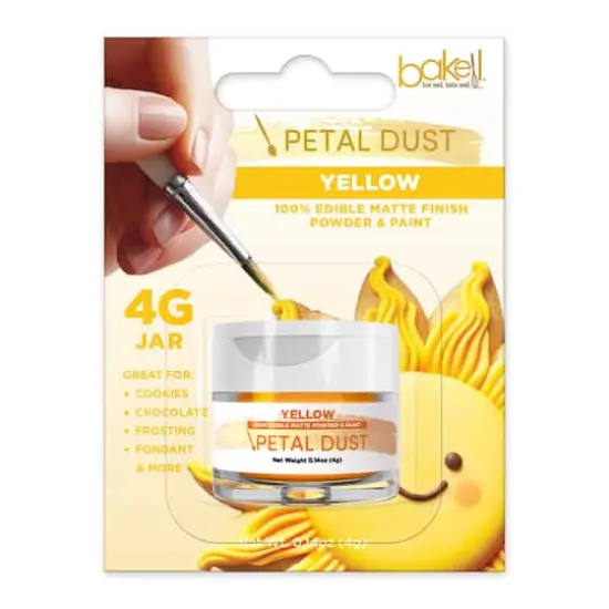 Bakell&reg; Petal Dust Edible Matte Finish Powder Yellow {1}